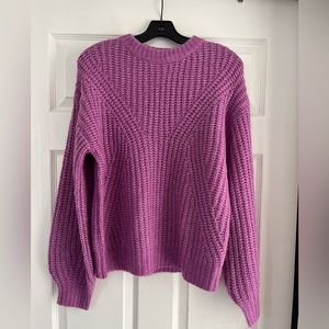 A New Day Magenta Knit Sweater Small